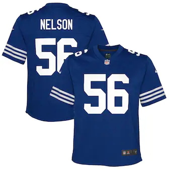 youth nike quenton nelson royal indianapolis colts alternat
